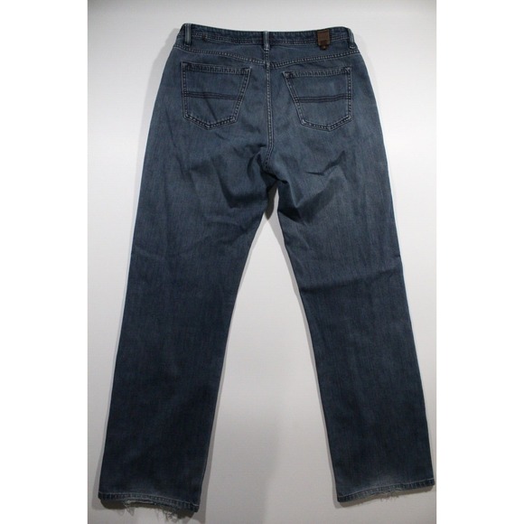 Agedenim "Well Worn" Mens 34x32 Blue Jeans Straight Fit Stretch Medium Wash - Picture 2 of 13
